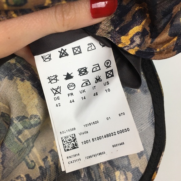 Hugo Boss Silk Patterned Mini Skirt - Picture 4 of 8